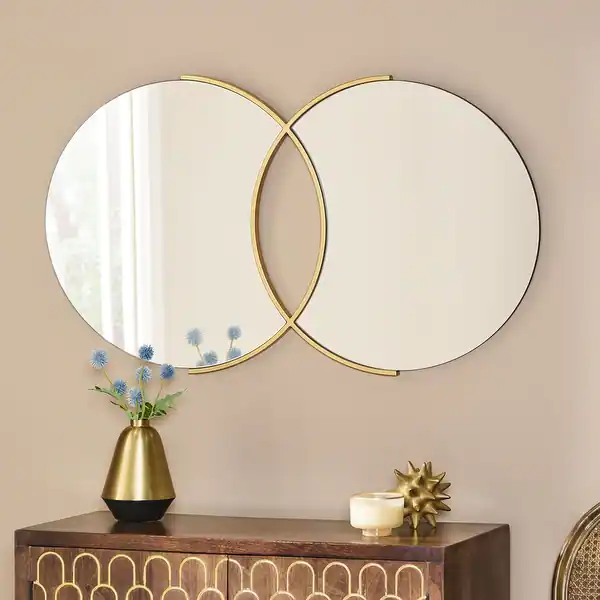 Aura Reflective Wall Mirror goldspacedecor